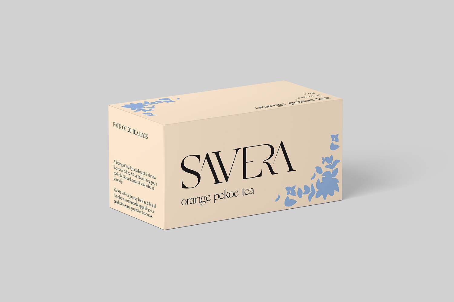 image of the tea box for Savera