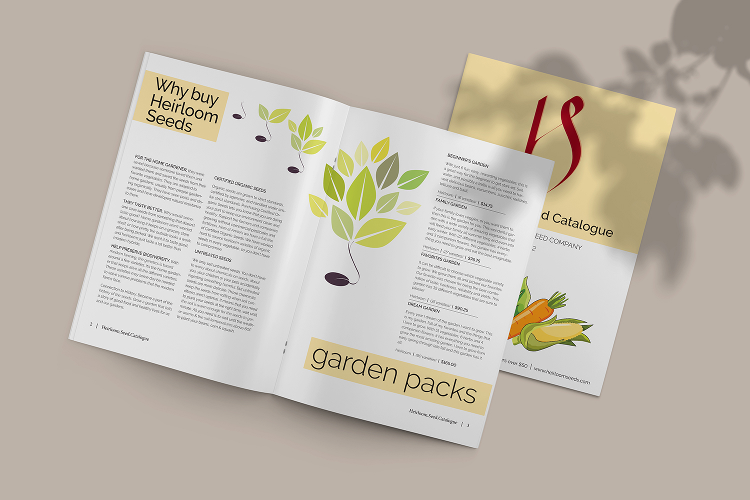 image of the heirloom seed catalogue