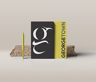 image of branding of the city of Georgetown on a diary