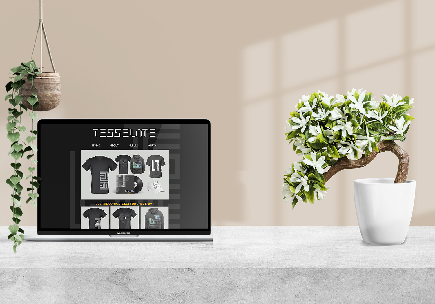 image of the band-bio webpage