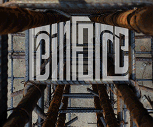 GIF of words superimposed on photographs